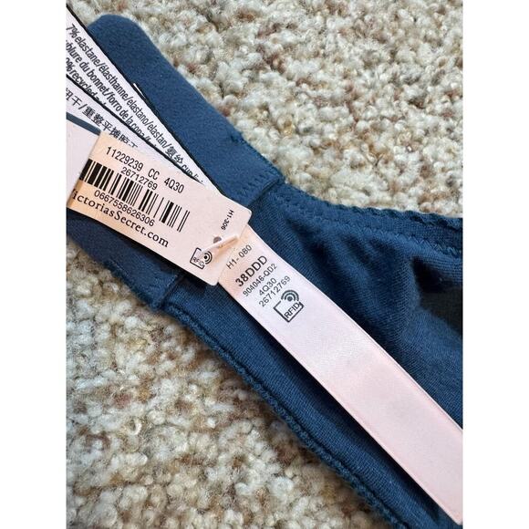 Victoria's Secret Women's Bra size 38 DDD, Micro Waffle; Wireless, NWT. TEAL - Picture 6 of 8
